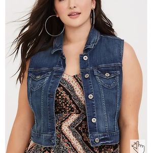 Denim vest torrid 6